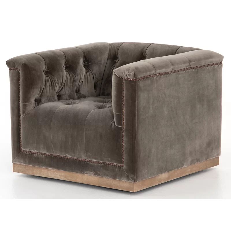 Kenna Upholstered Swivel Armchair | Wayfair North America