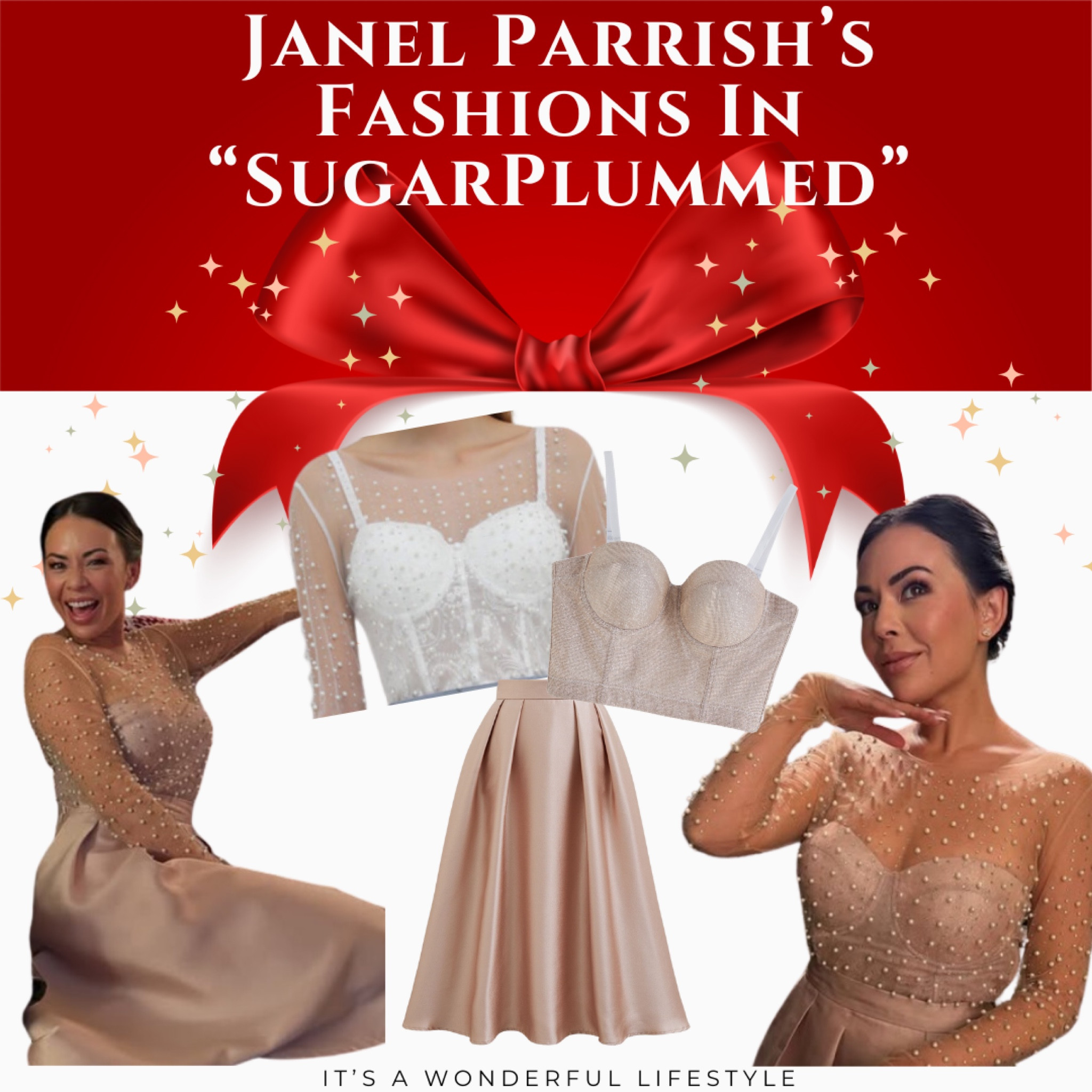 Get Janel Parrish’s Embellished Top, Bustier, and Skirt seen in the New Hallmark Christmas movie “Sugarplummed"

#LTKHoliday #LTKStyleTip #LTKSeasonal