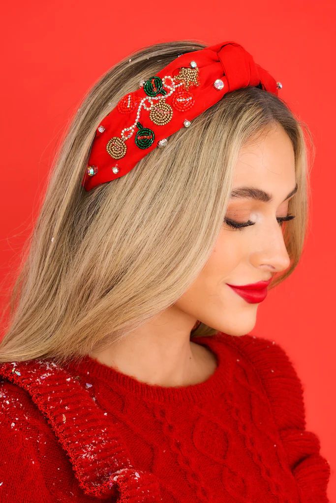 Jingle Jewels Red Headband | Red Dress 