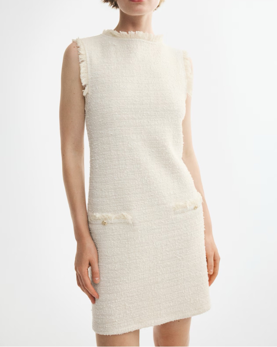 Cream tweed shift dress

#LTKSeasonal