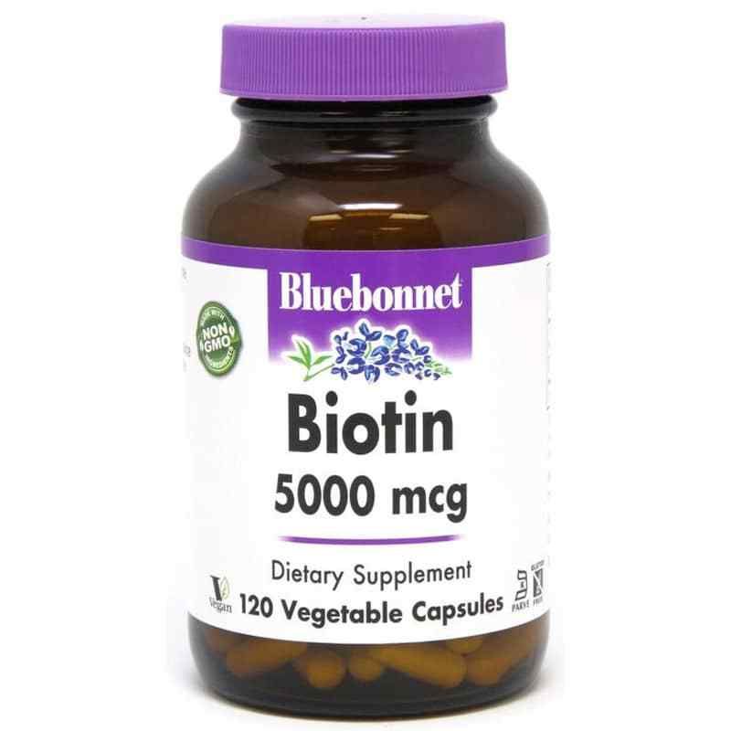 Bluebonnet Biotin 5000 Mcg | Natural Healthy Concepts