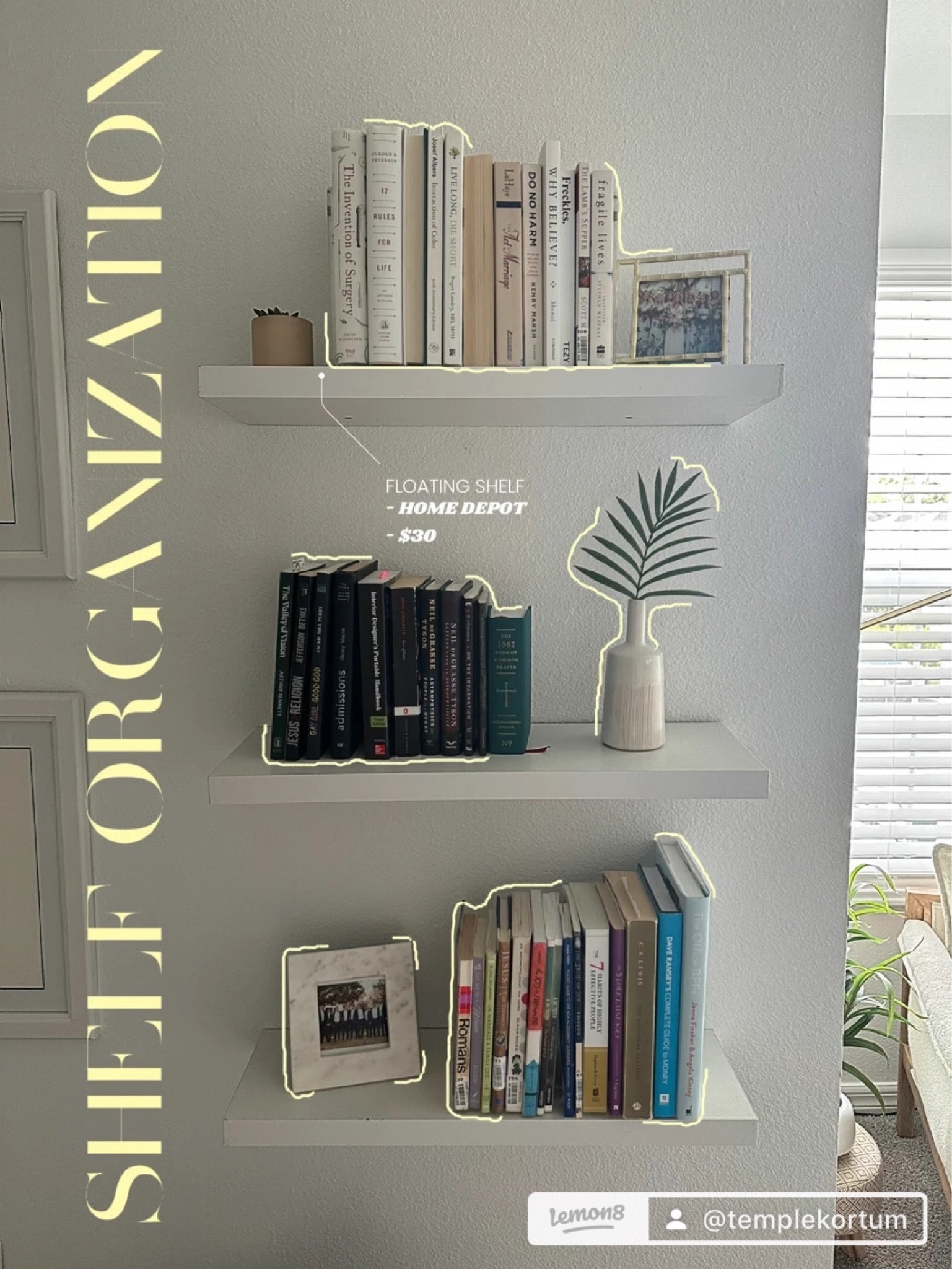 Shelf Organization Inspo! Feel free to add your own pictures frames and greenery🥰

#LTKhome #LTKstyletip #LTKGiftGuide