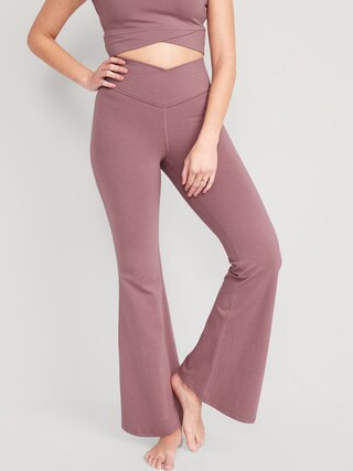 Extra High-Waisted PowerChill Crossover Super-Flare Pants for Women | Old Navy (US)