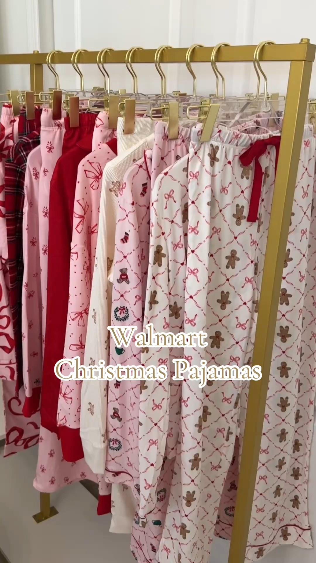 Walmart Christmas pajamas! 
Sized up in the bow/gingerbread and wreath print pjs- all others True to size!

#LTKSeasonal #LTKSaleAlert #LTKHoliday