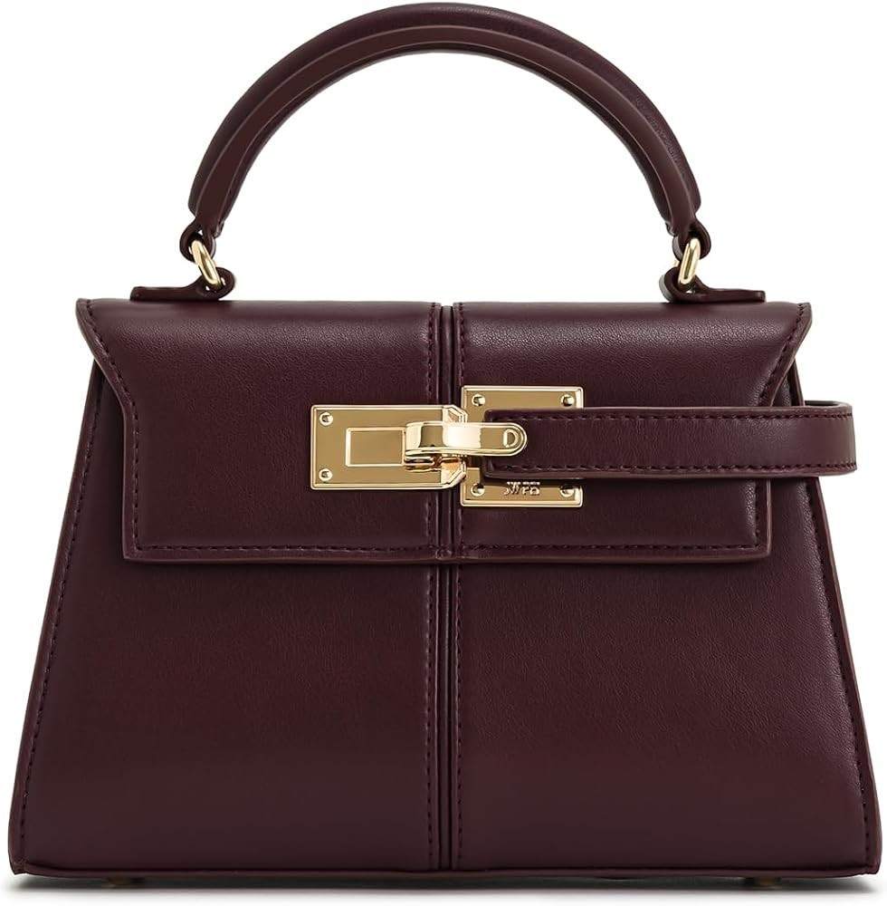 JW PEI Women's Elise Top Handle Bag, Deep Burgundy, Small | Amazon (CA)