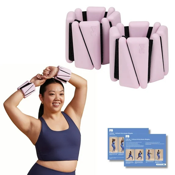 Popsugar Flex Wrist/Ankle Weight, 2lb Each, Set of 2, Pink | Walmart (US)