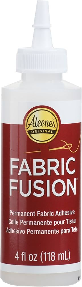 Aleene's 23473 Fabric Fusion Permanent Fabric Adhesive ,Clear,4oz | Amazon (US)