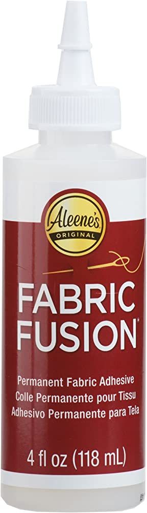Aleene's 23473 Fabric Fusion Permanent Fabric Adhesive ,Clear,4oz | Amazon (US)