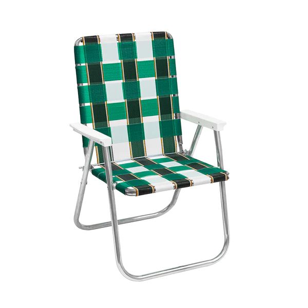 FUNBOY Retro Lawn Chair - Green/White | FUNBOY