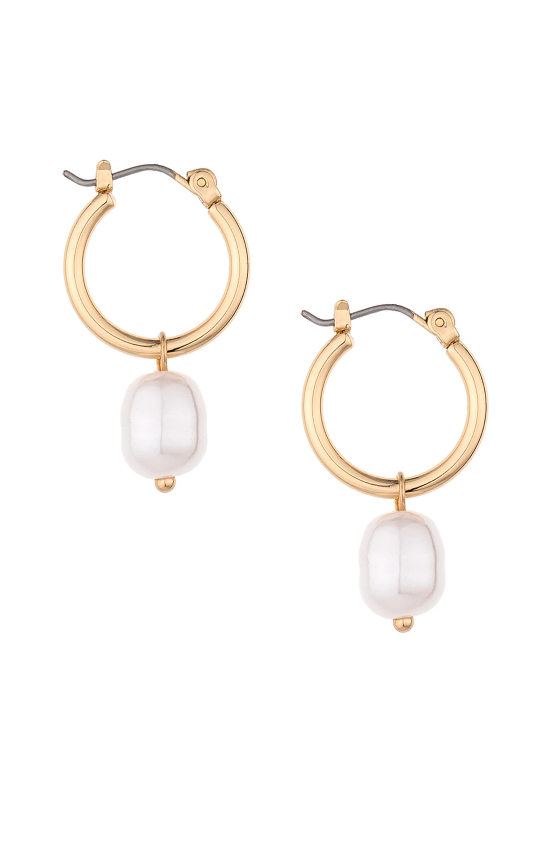 Removable Pearl Huggie Earrings | Ettika