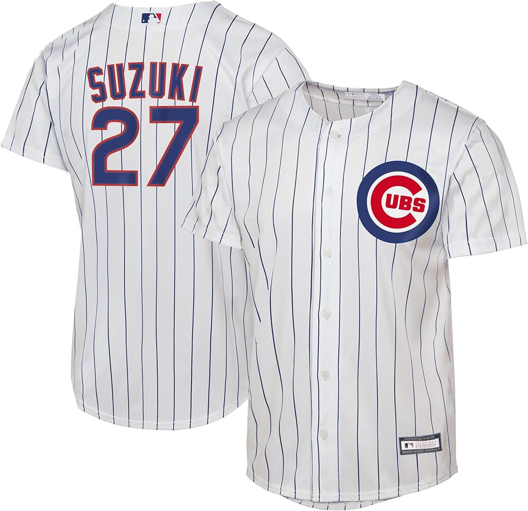 Outerstuff Seiya Suzuki Chicago Cubs MLB Kids Youth 8-20 White Home Player Jersey | Amazon (US)