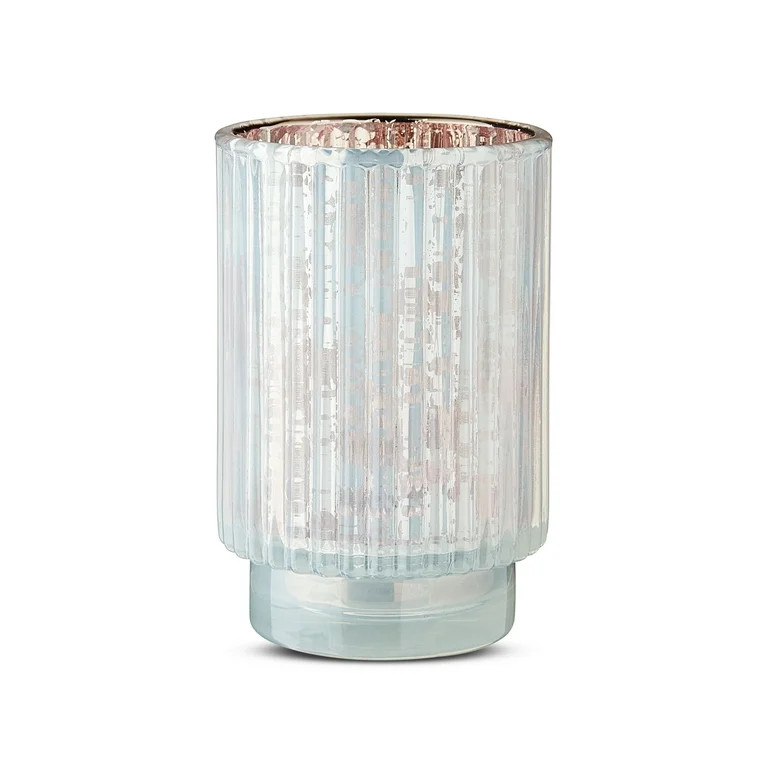 My Texas House Blush Ribbed Glass Votive Candle Holder, 5.12 in | Walmart (US)