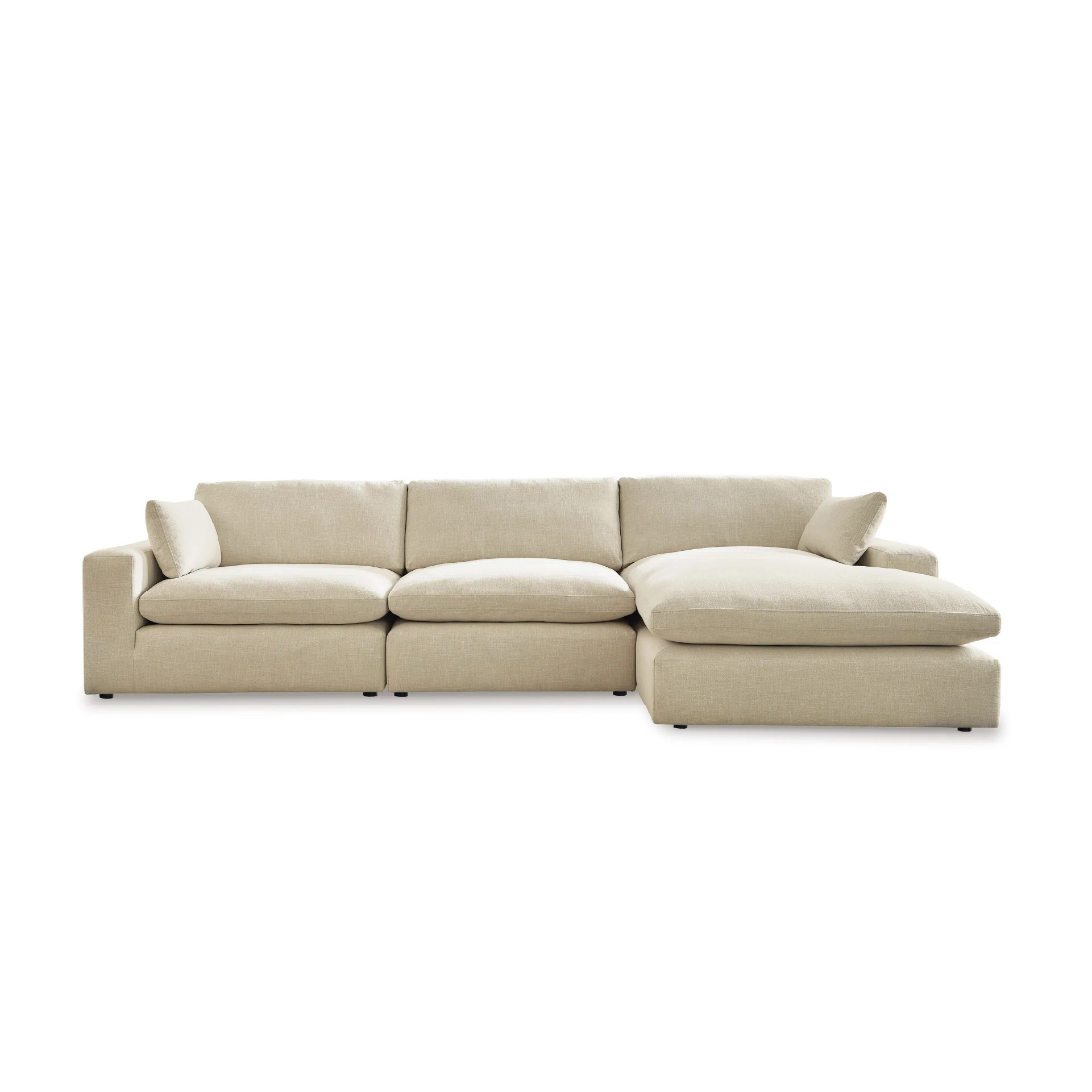 Elyza Upholstered L-Shaped Sectional | Wayfair North America