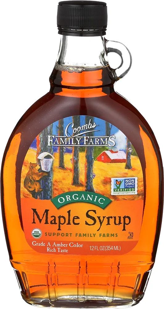 Coombs Family Farms Organic Maple Syrup, Grade A, Rich Taste, Amber Color, 12 Fl Oz | Amazon (US)