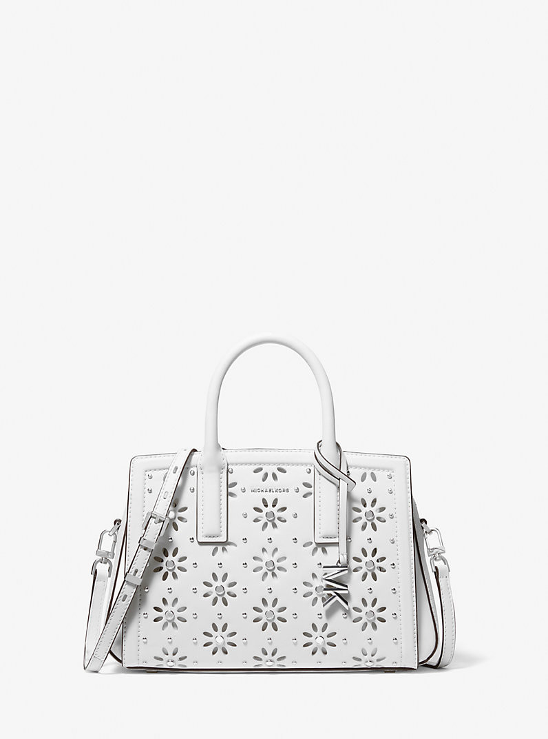 Laila Small Embellished Laser Cut Leather Satchel | Michael Kors US