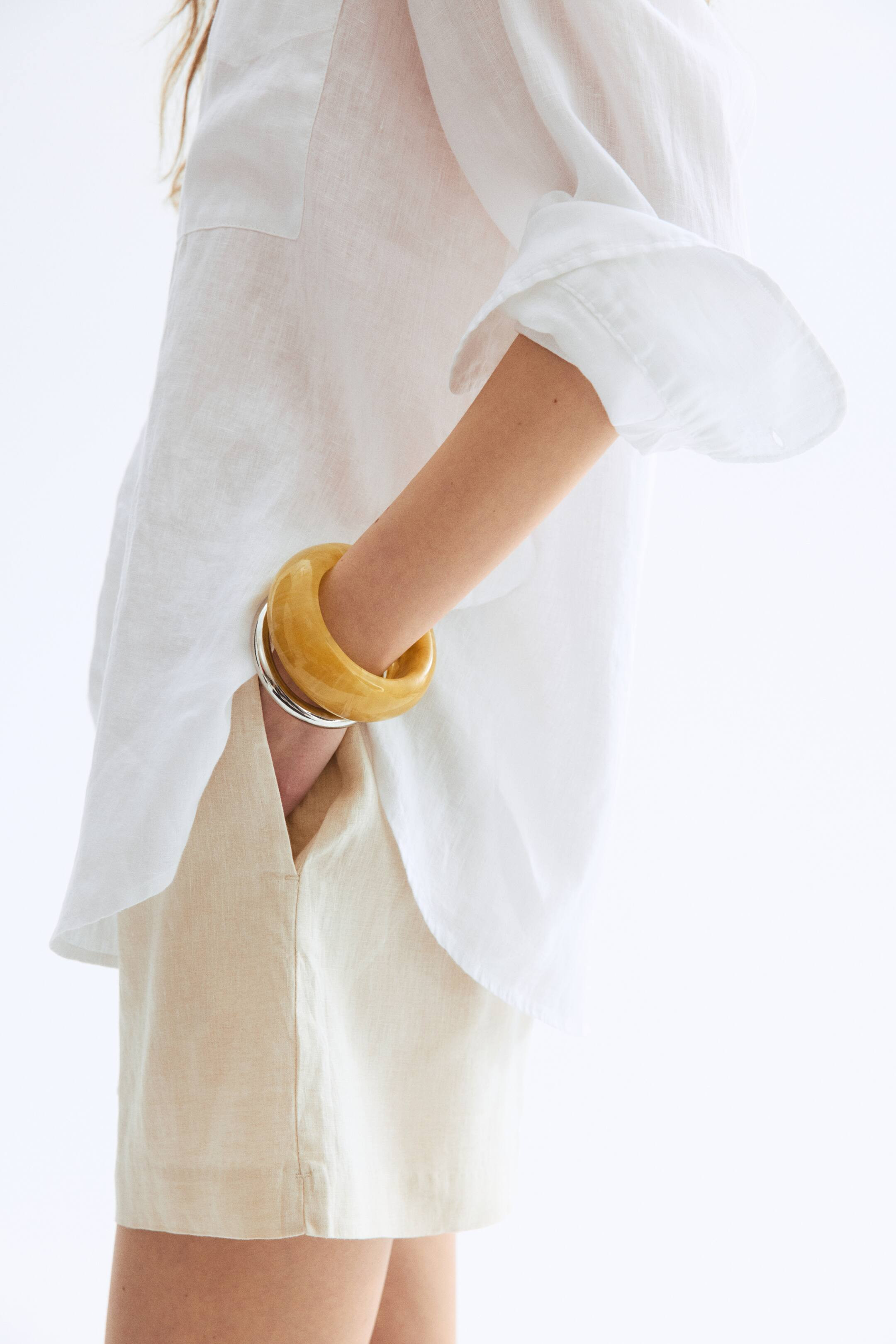 Linen drawstring shorts | H&M (UK, MY, IN, SG, PH, TW, HK)