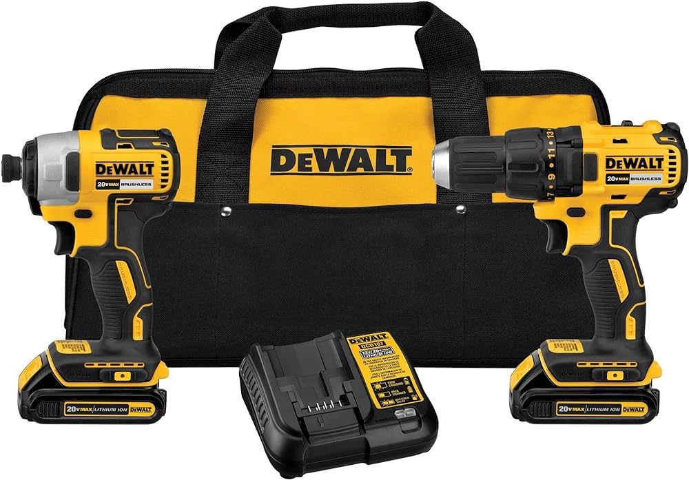 DEWALT 20V MAX Cordless Drill, Impact Driver, Power Tool Combo Kit, 2-Tool Cordless Power Tool Se... | Amazon (US)