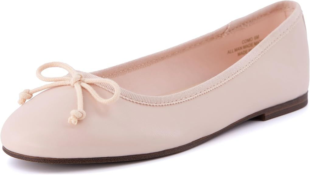 CUSHIONAIRE Women's Como Bow Flat with +Memory Foam and Wide Widths Available | Amazon (US)