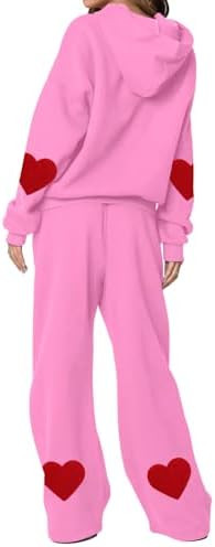 ETCYY NEW Womens 2 Piece Lounge Sets Bow Trim Print Hoodie Set Fall Fashion Oversized Sweatshirts... | Amazon (US)