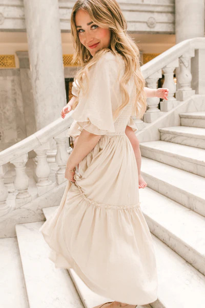 Lani Dress in Cream | Ivy City Co