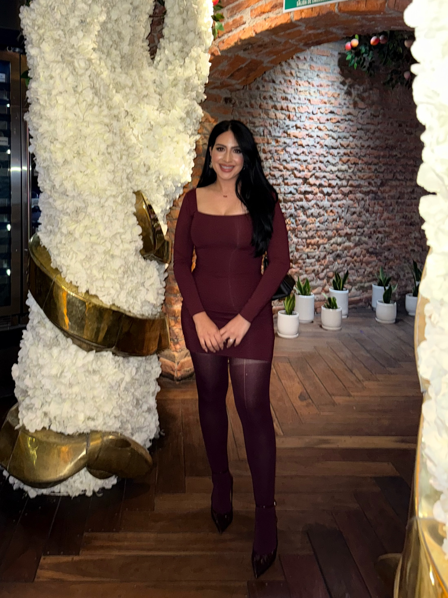 My sisters bday outfit from my Tiktok video 🤎✨🫶🏻💗 her tights & heels are Zara so I couldn’t link but posted similar ones ! 

#LTKSeasonal #LTKParties #LTKStyleTip