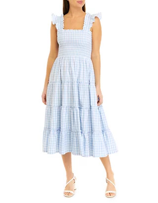 Women's Sleeveless Yarn Dyed Smock Dress | Belk