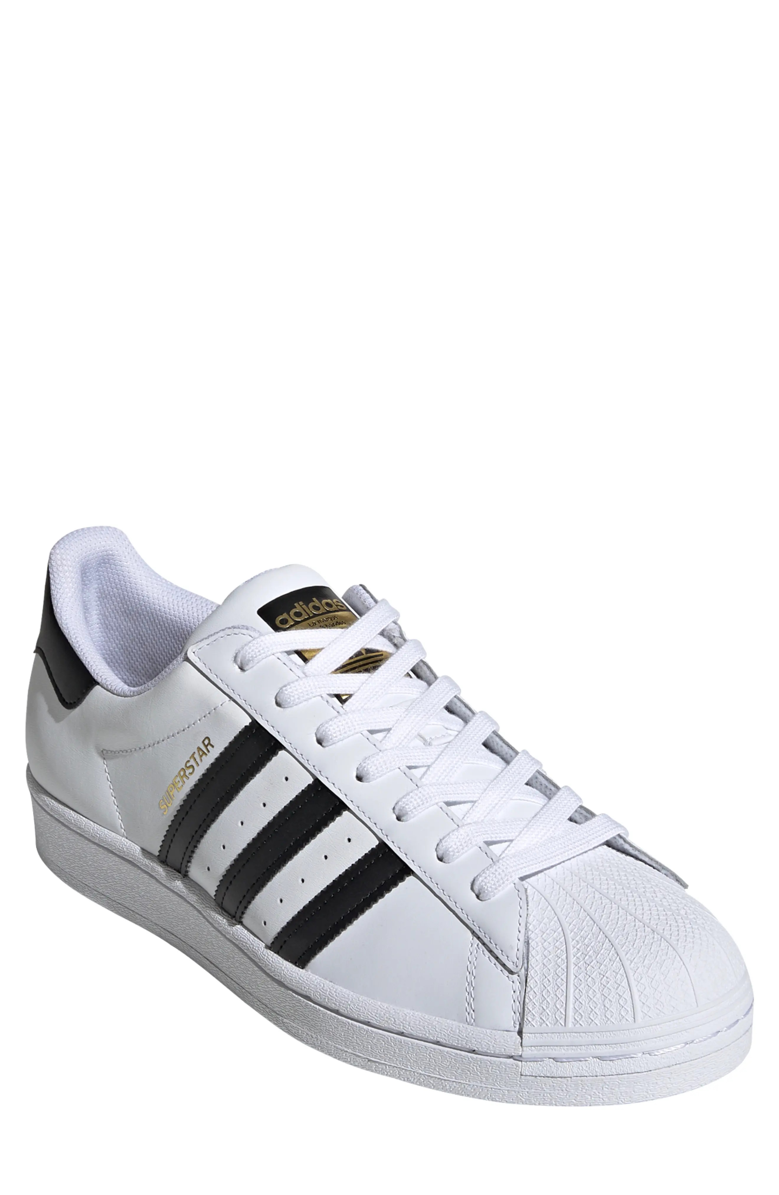 adidas Superstar Sneaker, Size 6 in Ftwr White/Core Black at Nordstrom | Nordstrom