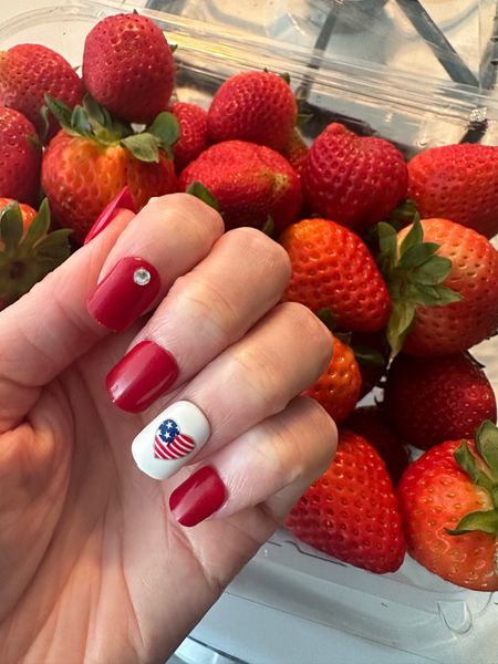 Memorial day nails. 4th of July Nails. Memorial Day accessories. 

#LTKSeasonal #LTKParties #LTKBeauty