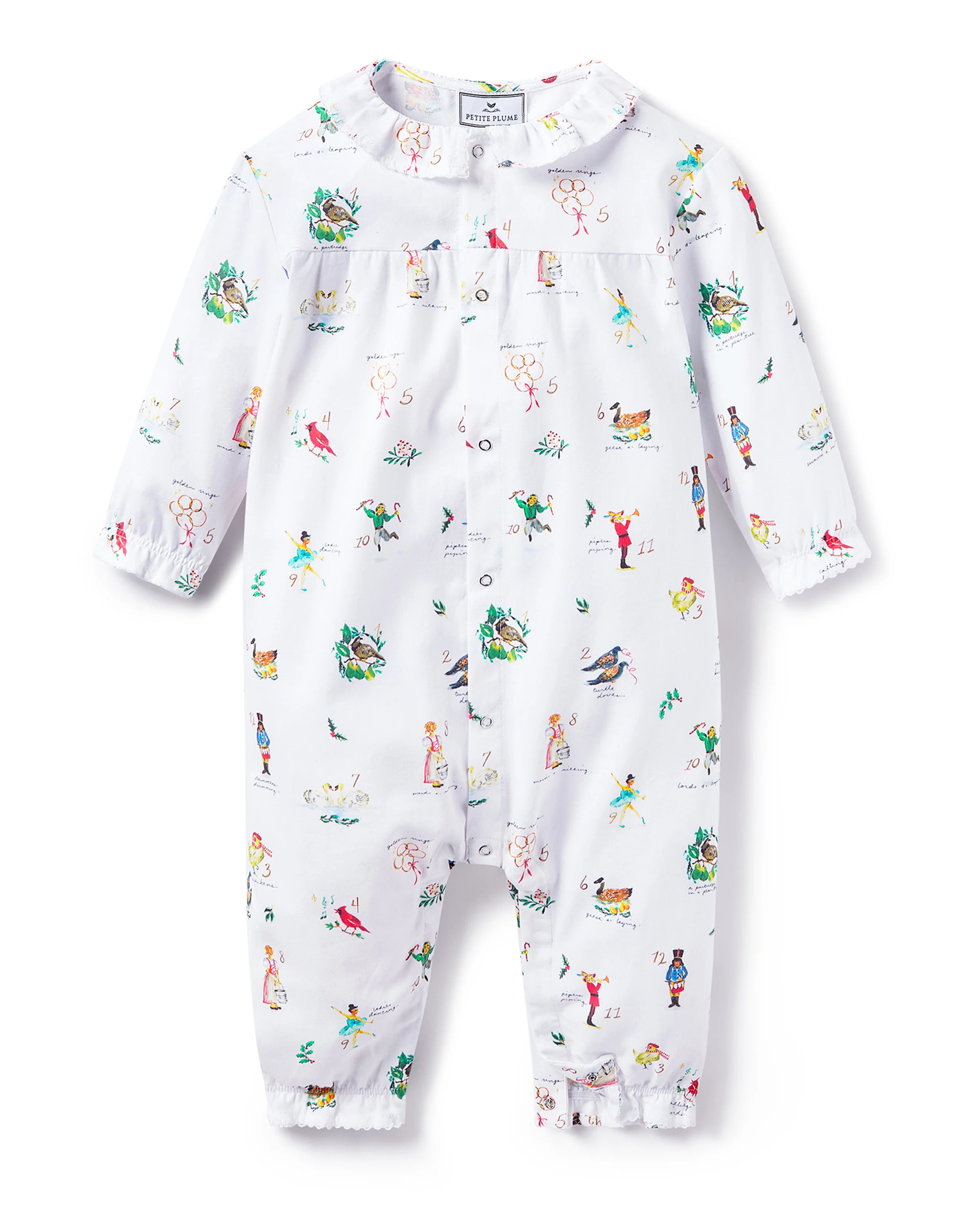 Baby's Twill Madeline Romper in 12 Days of Christmas | Petite Plume