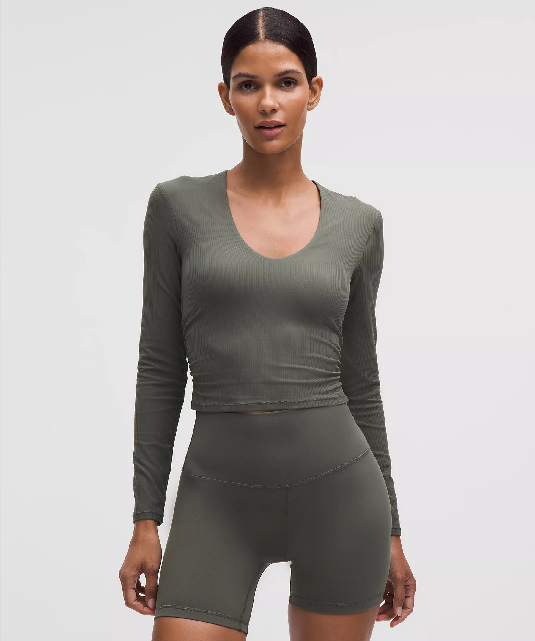 All It Takes Ribbed Nulu V-Neck Long-Sleeve Shirt | Lululemon (US)