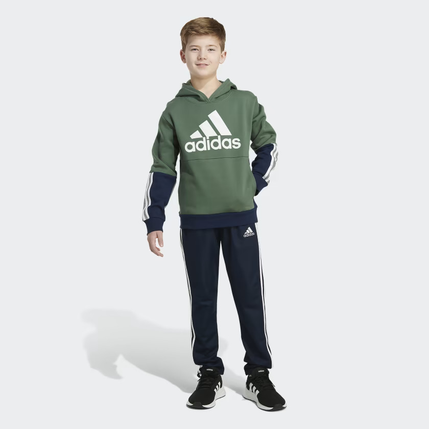 adidas Colorblock Pullover Hoodie - Green | adidas Canada | adidas (CA)