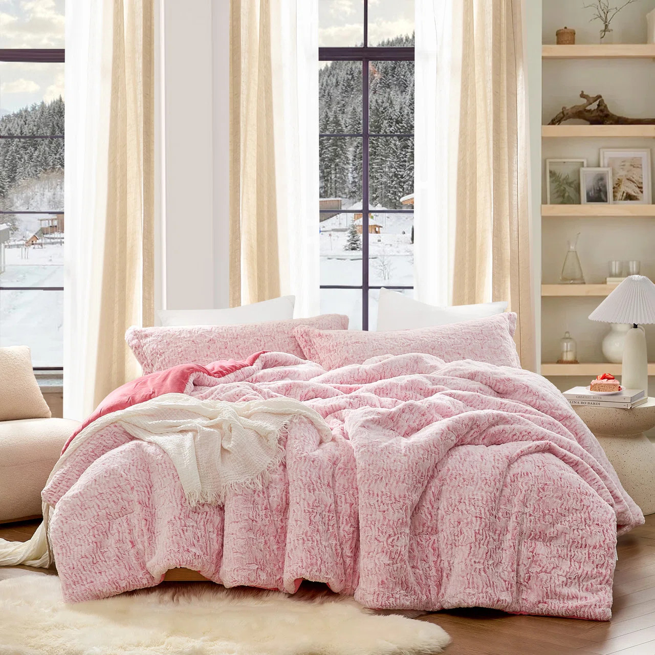 Shortcake - Coma Inducer Oversized Comforter Set - Strawberry Pink | Wayfair North America