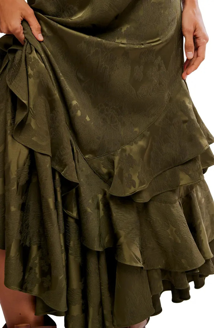 Promenade Jacquard Ruffle Maxi Skirt | Nordstrom