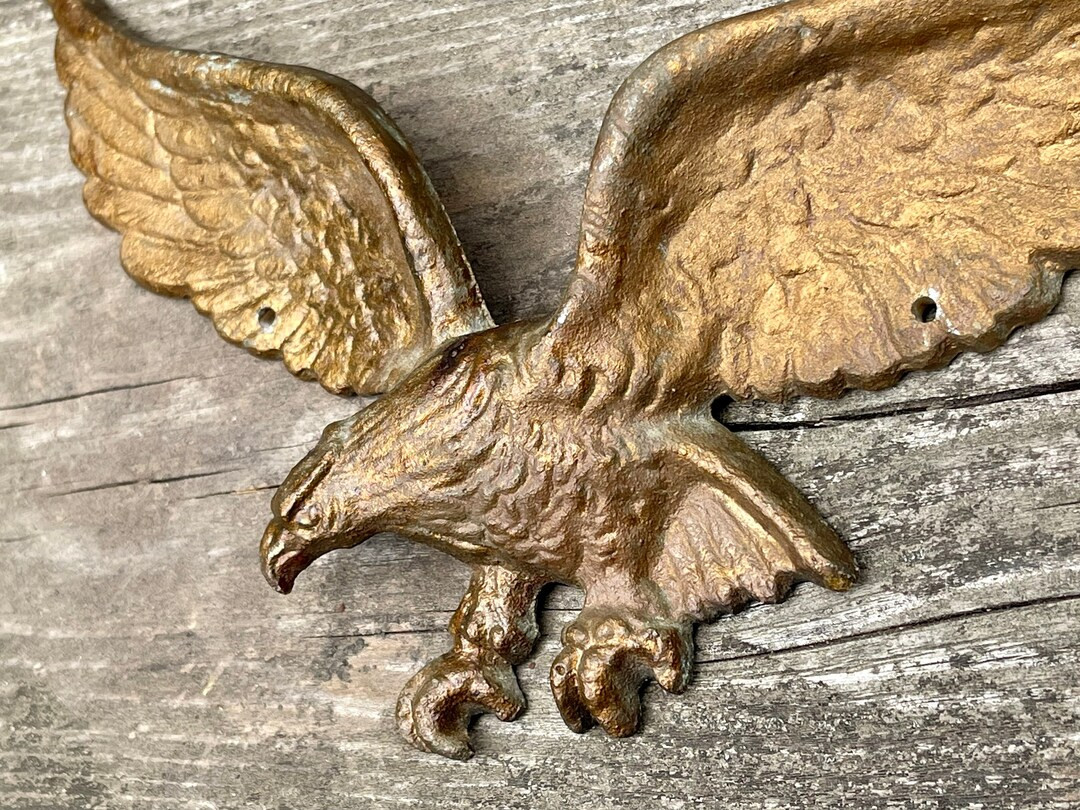Vintage cast metal spread eagle architectural element small size FREE SHIPPING | Etsy (US)