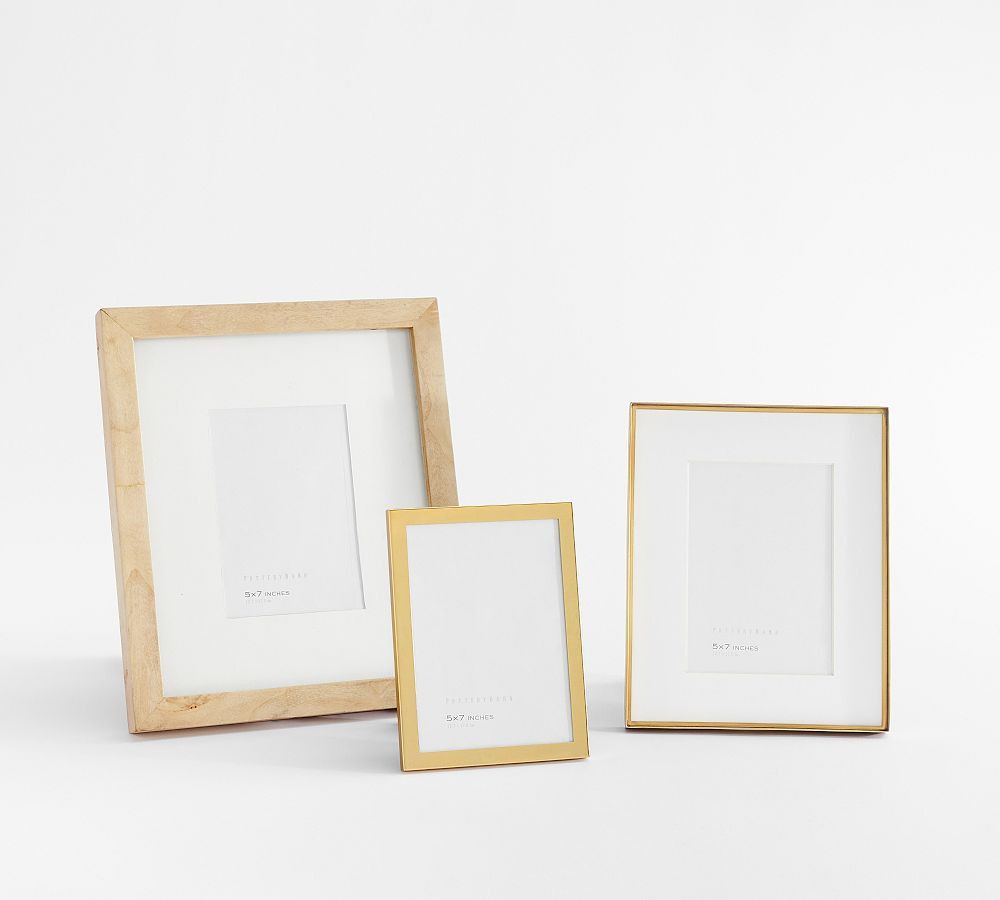 Burlwood and Brass Assorted Frames | Pottery Barn (US)