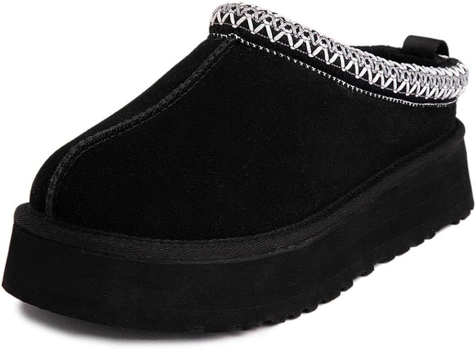 LANSGELING Platform Slippers Mini Boots for Women Fleece Lined Boots Platform Boots Anti-Slip Sno... | Amazon (US)