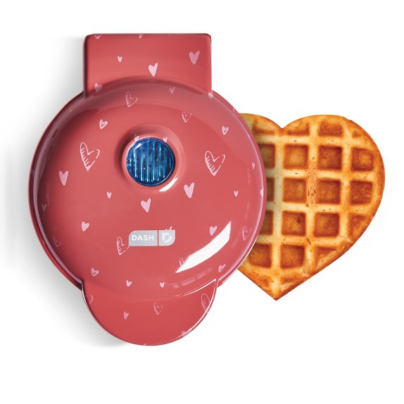 Dash Mini Design Printed Heart Waffle Maker | Williams-Sonoma