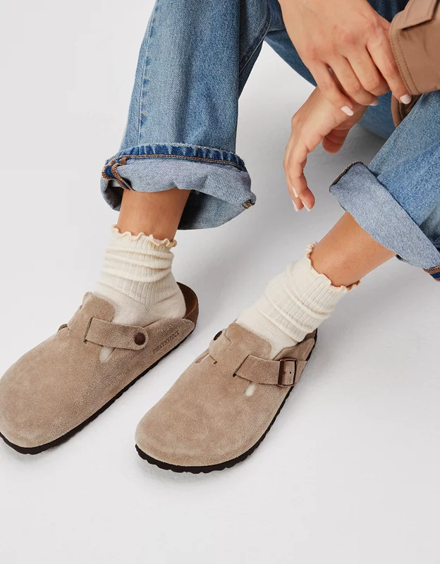 AE Ruffle Trim Boyfriend Sock 3-Pack | American Eagle Outfitters (US & CA)