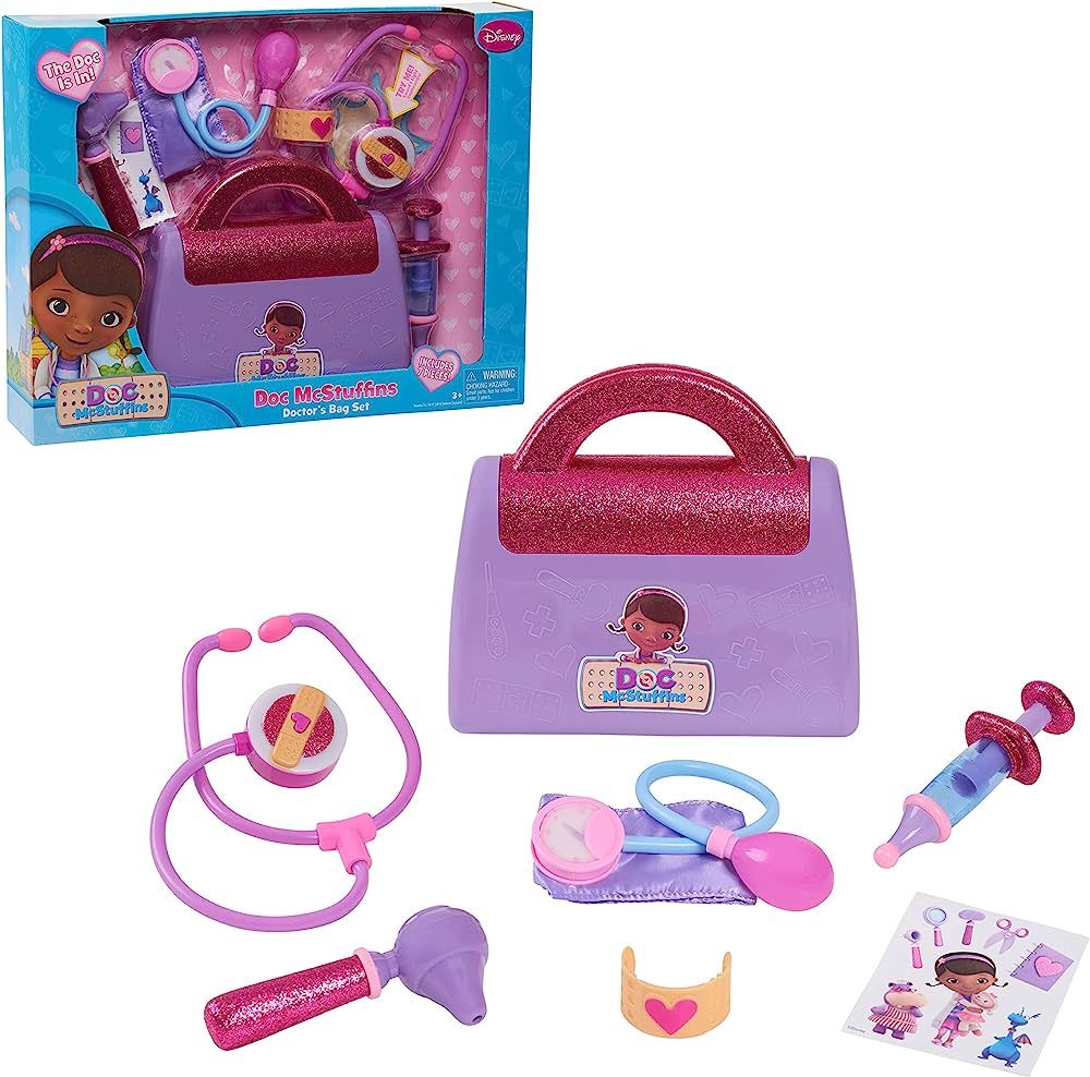 Disney Junior Doc McStuffins Doctor's Bag and Accessories, Dress Up and Pretend Play, Kids Toys f... | Amazon (US)