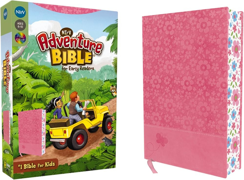 NIrV, Adventure Bible for Early Readers, Leathersoft, Pink, Full Color | Amazon (US)