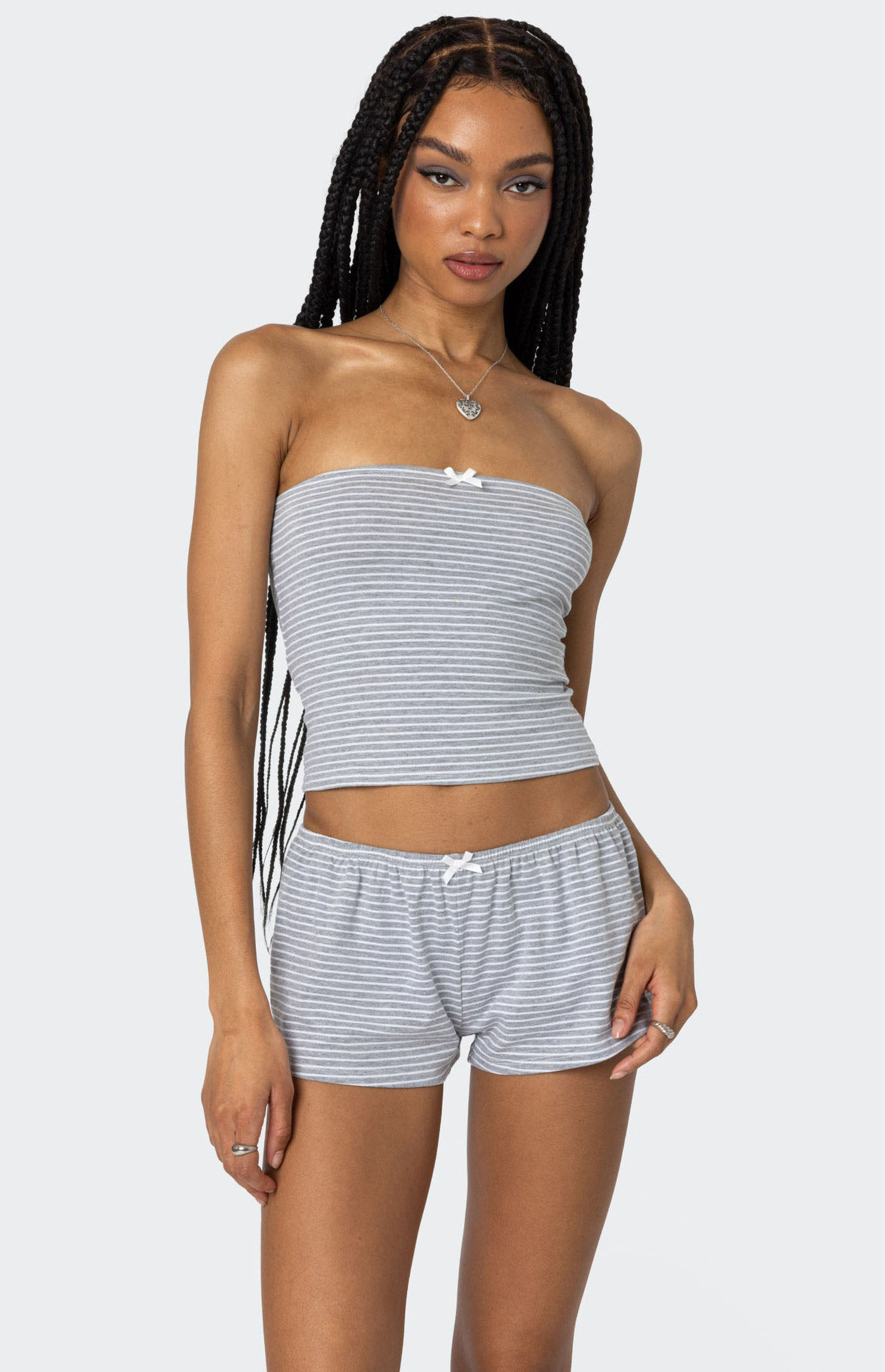 Edikted Astor Striped Tube Top | PacSun