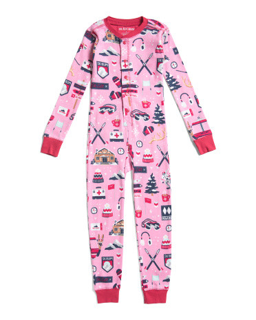 Girls Ski Holiday Union Suit | TJ Maxx