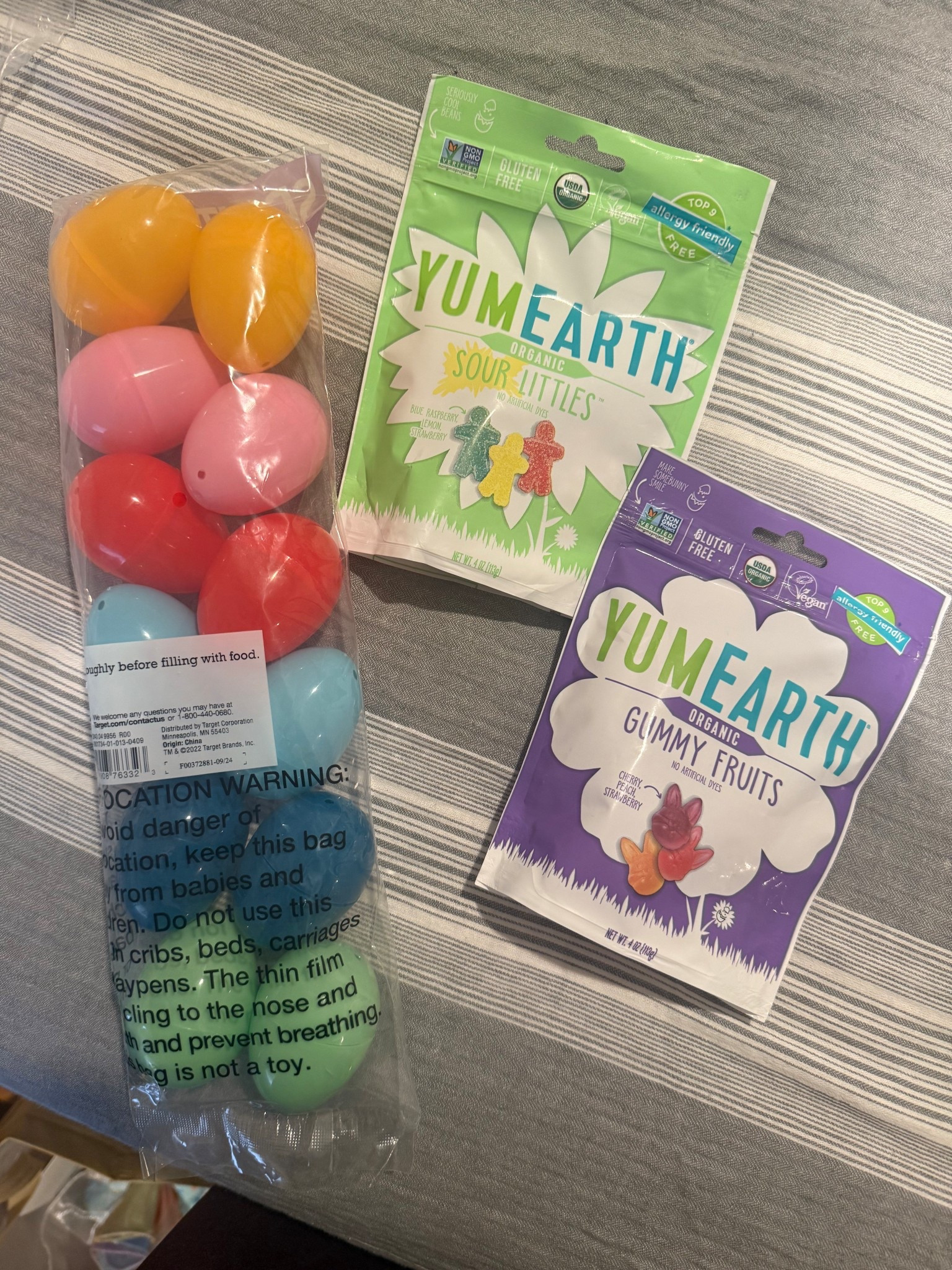 12 eggs for $1 with yumearth sour littles + bunny gummies! 💜🐰🍬

we love yumearth because they avoid artificial flavors, dyes + high fructose corn syrup!

easter egg hunt//easter basket ideas//easter egg filler

#LTKKids #LTKFamily #LTKGiftGuide