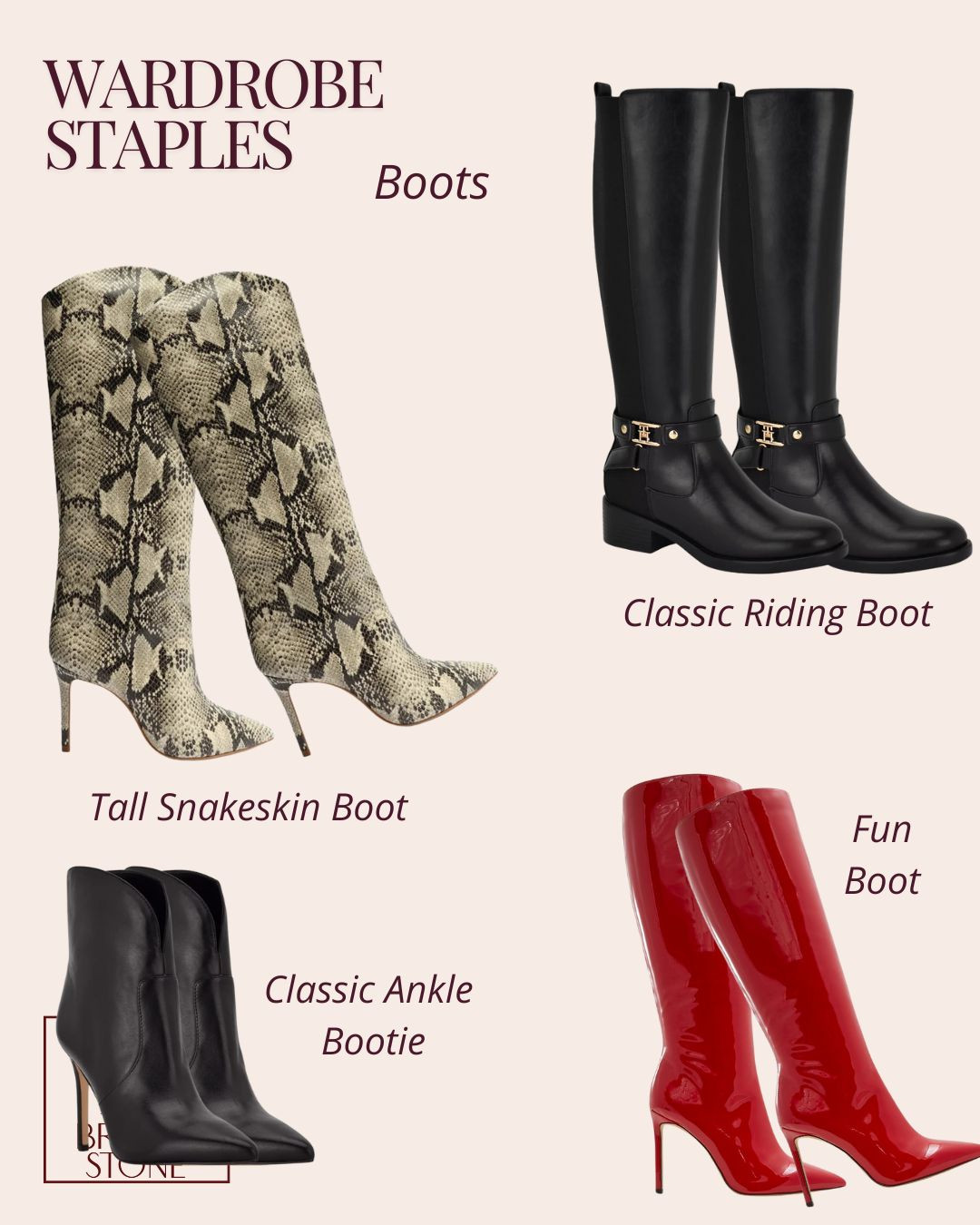 A good boot collection will last years. Be sure to make staple choices when purchasing a boot. Quality over quantity will take you a long way. 

 #LTKOver40 #LTKFindsUnder100 #LTKStyleTip