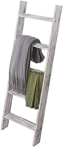 Amazon.com: Rose Home Fashion RHF Decorative Blanket Ladder,Rustic Blanket Ladder,4.5ft Blanket L... | Amazon (US)