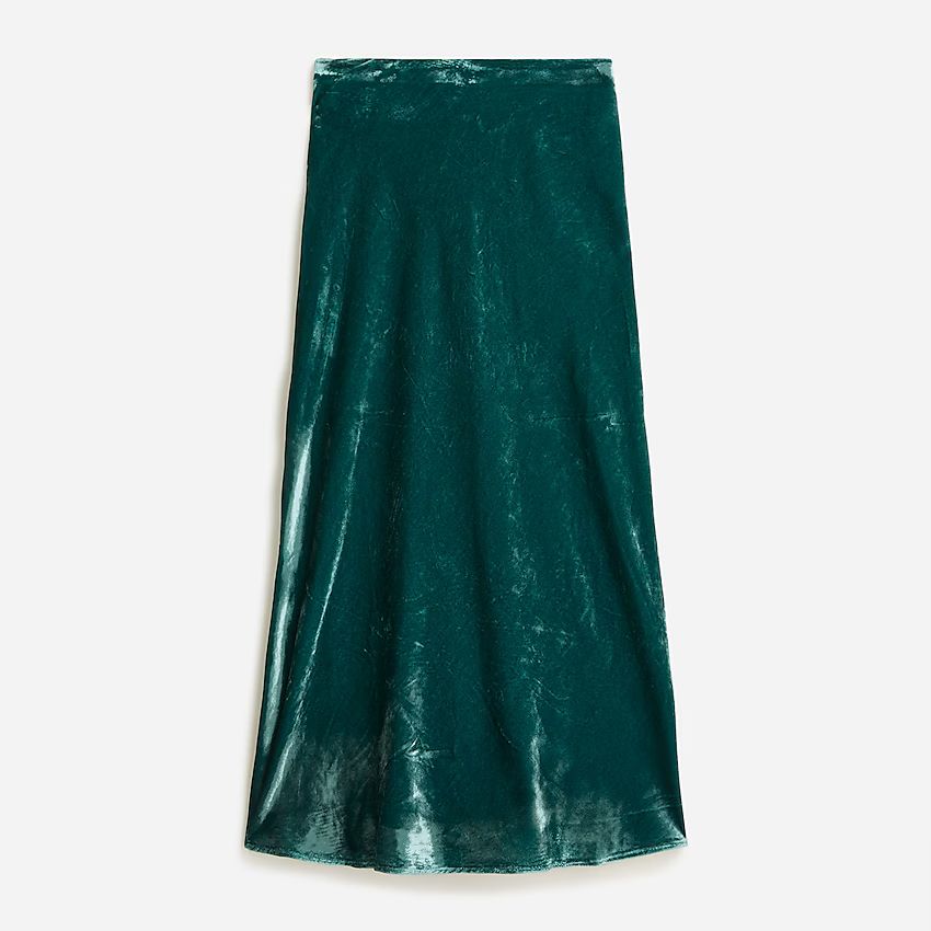 Gwyneth slip skirt in velvet | J.Crew US