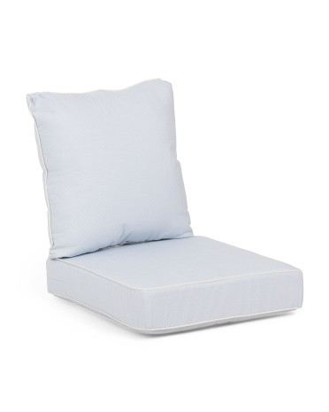 Outdoor Deep Seat Contrast Cord Cushions Set, Acrylic | TJ Maxx