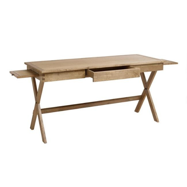 Natural Wood Campaign Desk | World Market