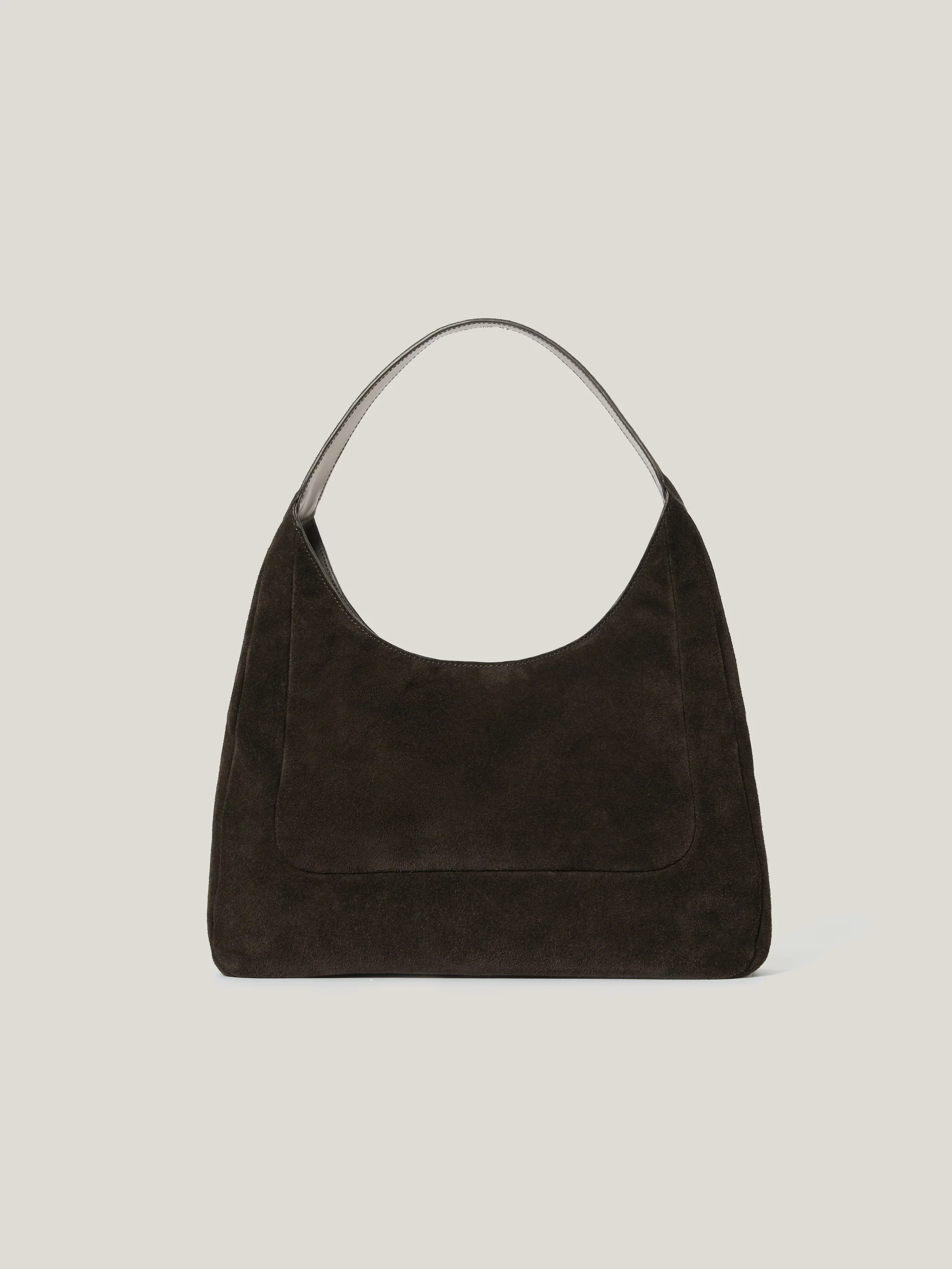 Suede Hobo Shoulder Bag | Brown | Jigsaw (UK)