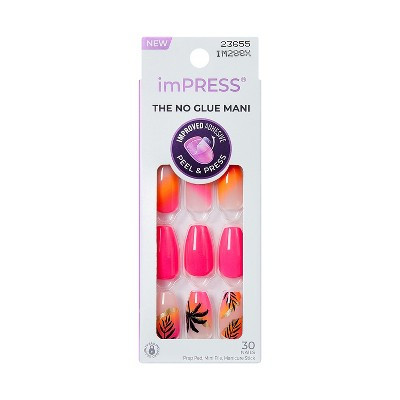 Impress Design Press-On Fake Nails - Medium Coffin - Sol - 33ct | Target